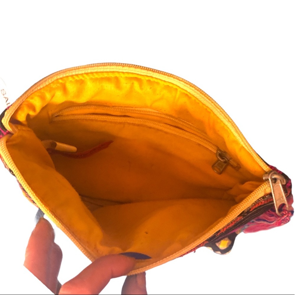 Buckhead Betties Aztec Colorful Zipper Tassel Bag Gem